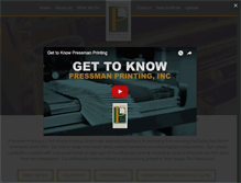 Tablet Screenshot of pressmanprintinginc.com